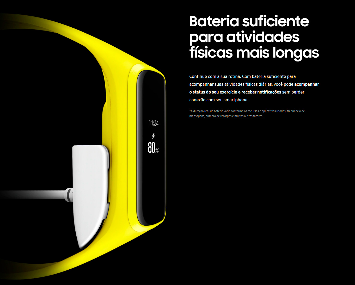 Smartwatch Samsung Galaxy Fit E SM-R375 Preto